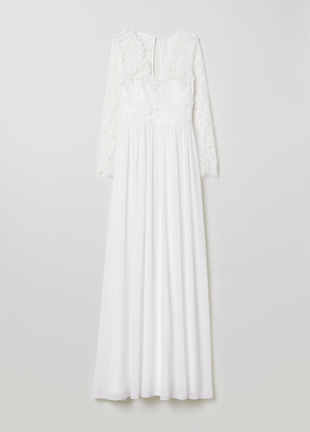 Белое свадебное свадебное платье H&M