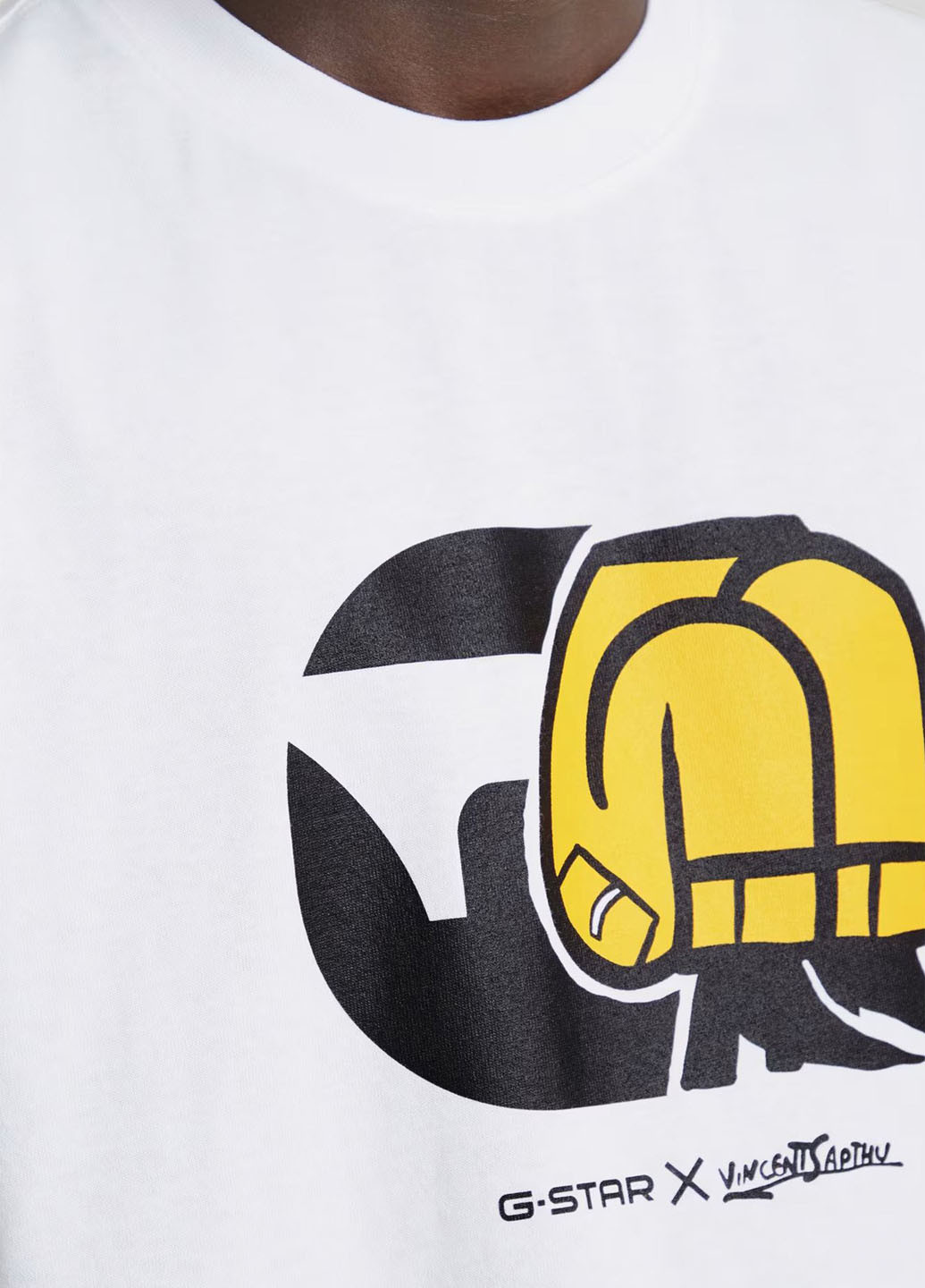 Белая футболка G-Star Raw