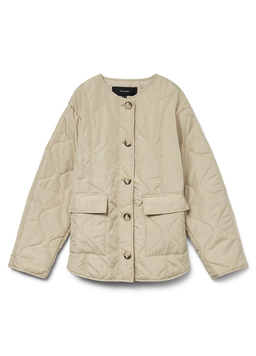 Светло-бежевая демисезонная куртка куртка-лайнер Vero Moda