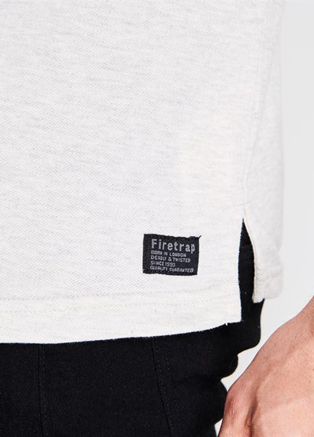 Белая футболка-поло для мужчин Firetrap с логотипом
