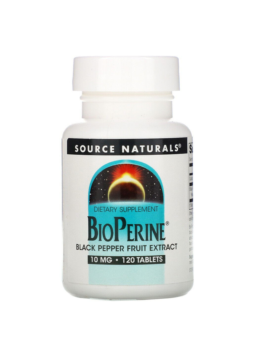 Биоперин (Экстракт черного перца) 10 мг,, 120 таблеток Source Naturals (255410103)