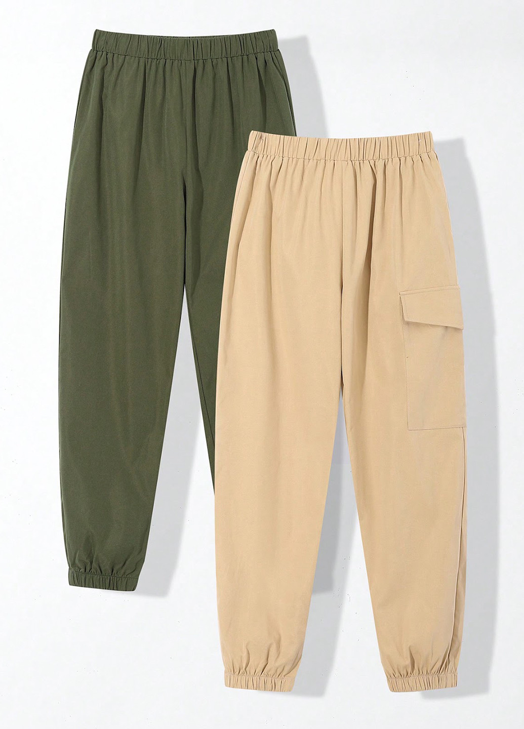 Комбинированные кэжуал демисезонные брюки джоггеры, карго SHEIN