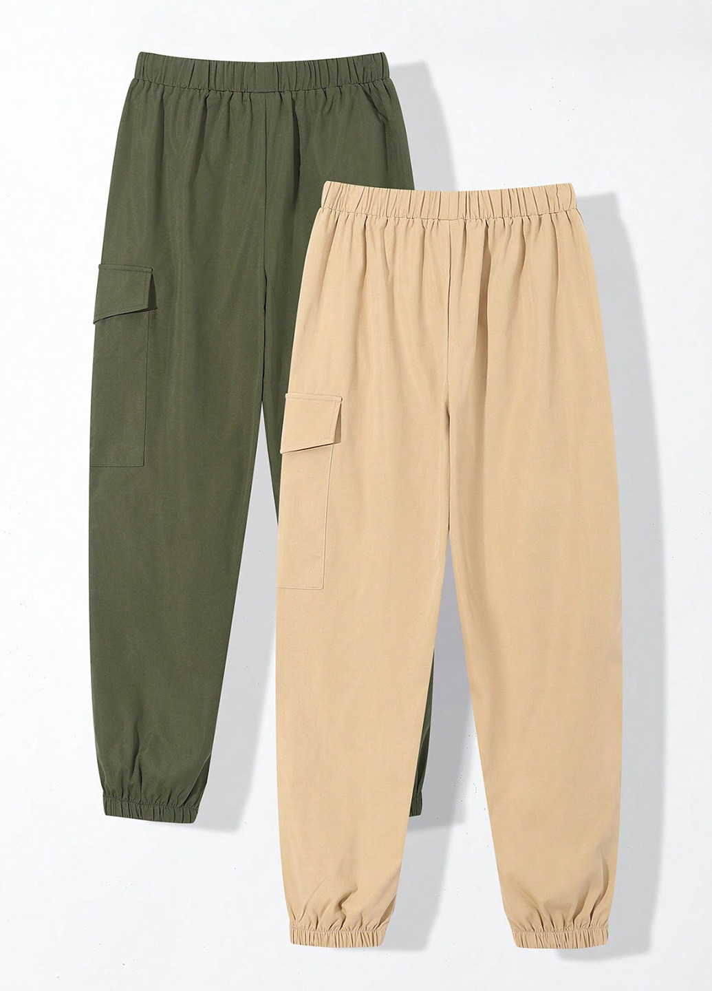 Комбинированные кэжуал демисезонные брюки джоггеры, карго SHEIN