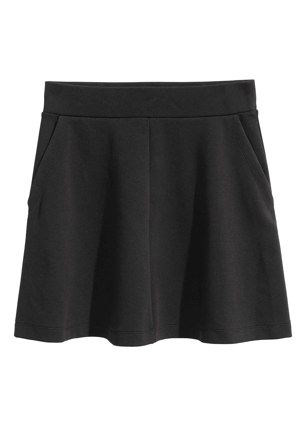Черная кэжуал юбка H&M