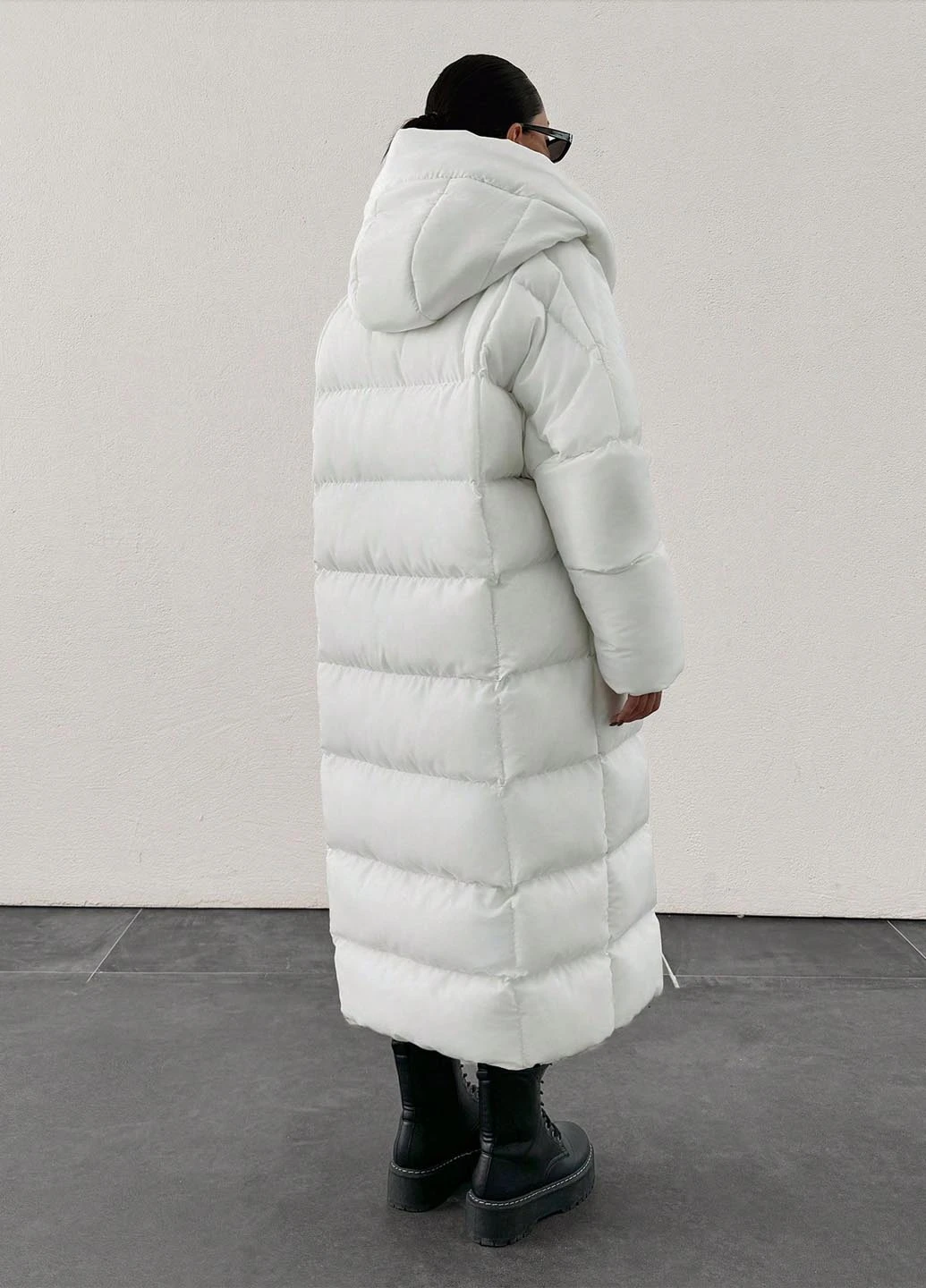 Кремовая зимняя куртка SHEIN