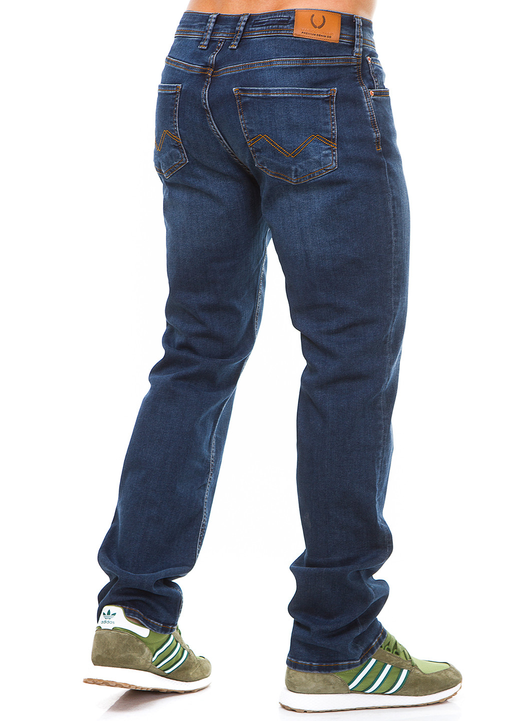 Темно-синие демисезонные прямые джинсы Madoc