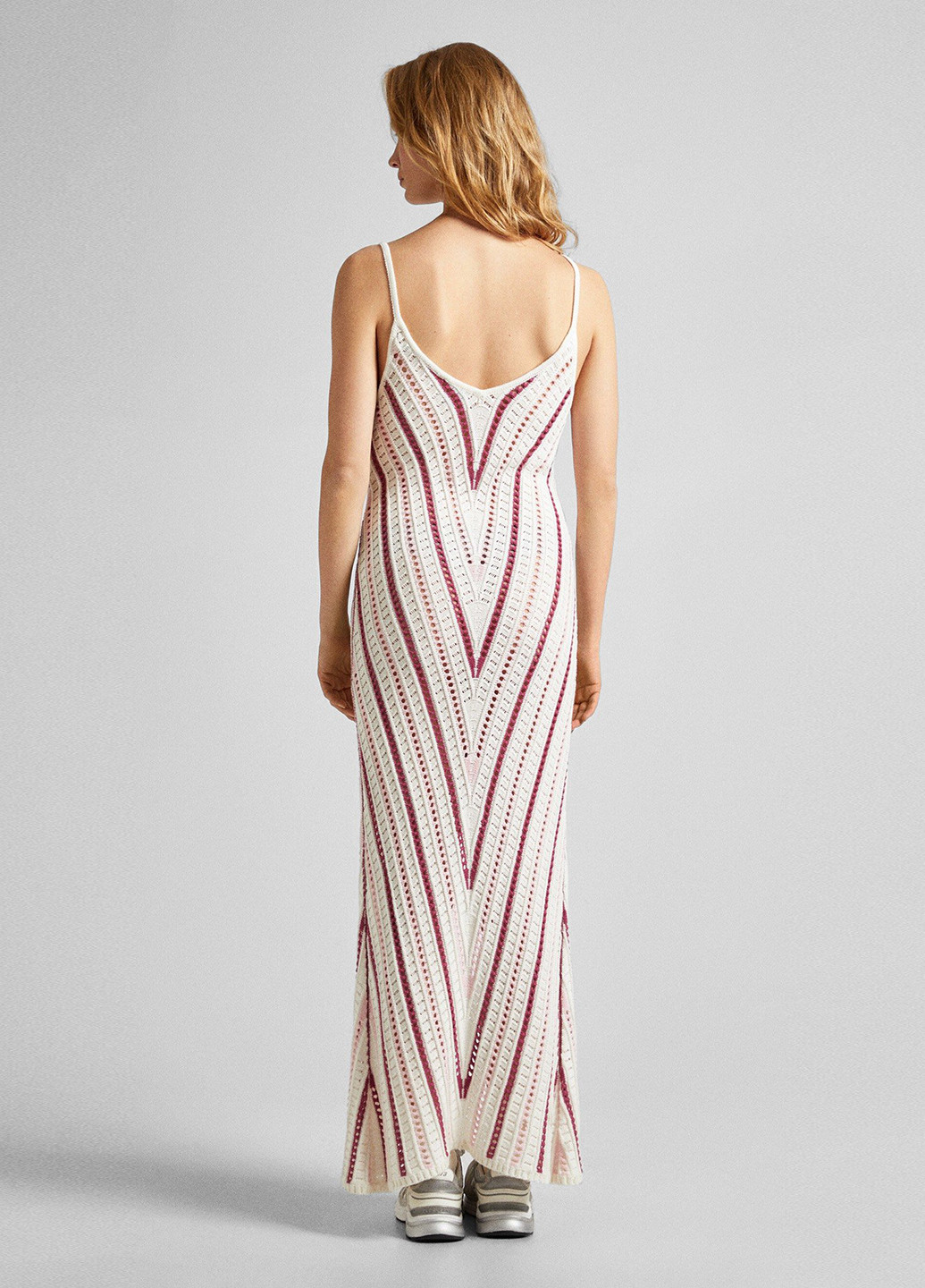 Молочна кежуал сукня Pepe Jeans в смужку