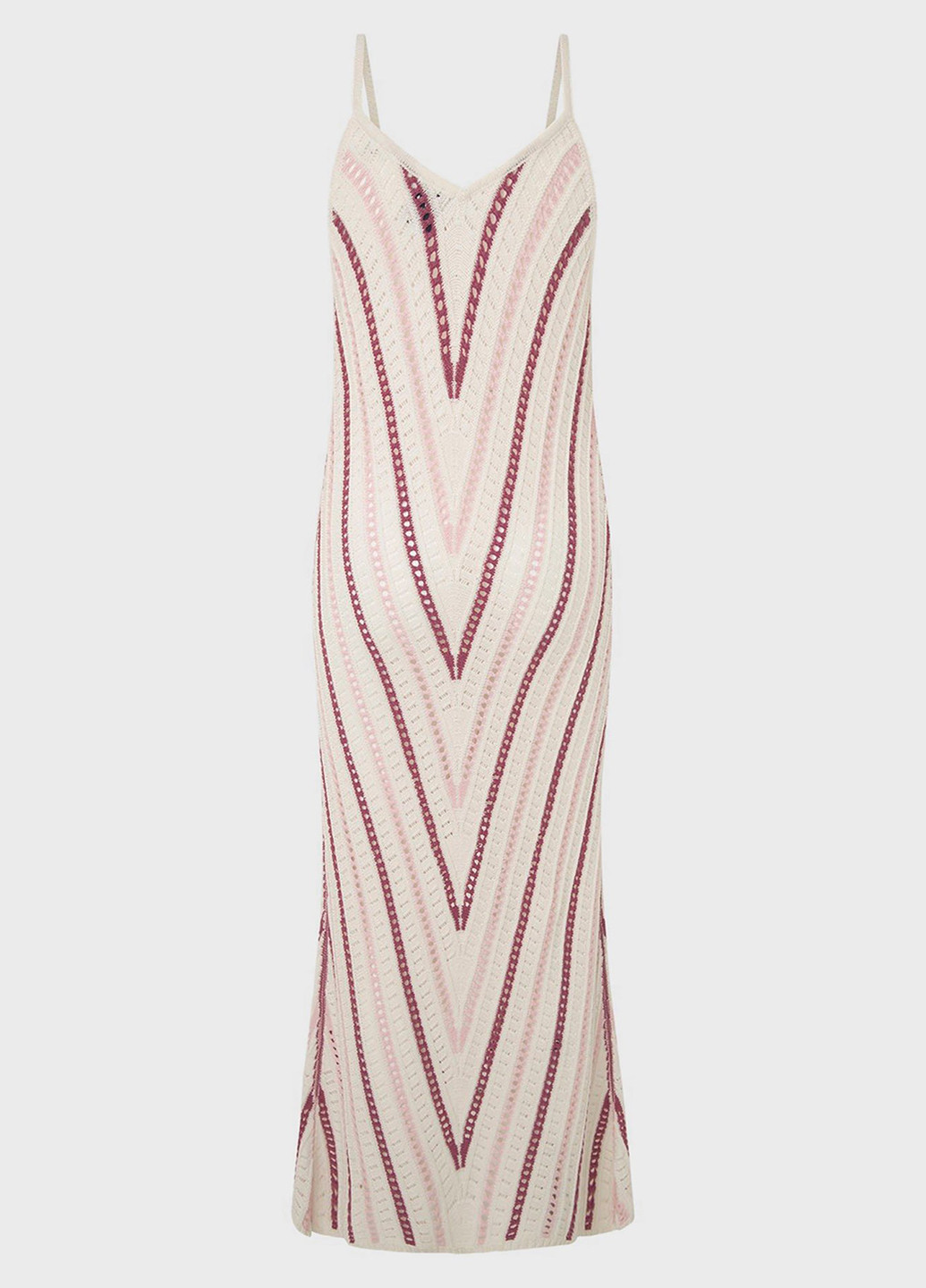 Молочна кежуал сукня Pepe Jeans в смужку