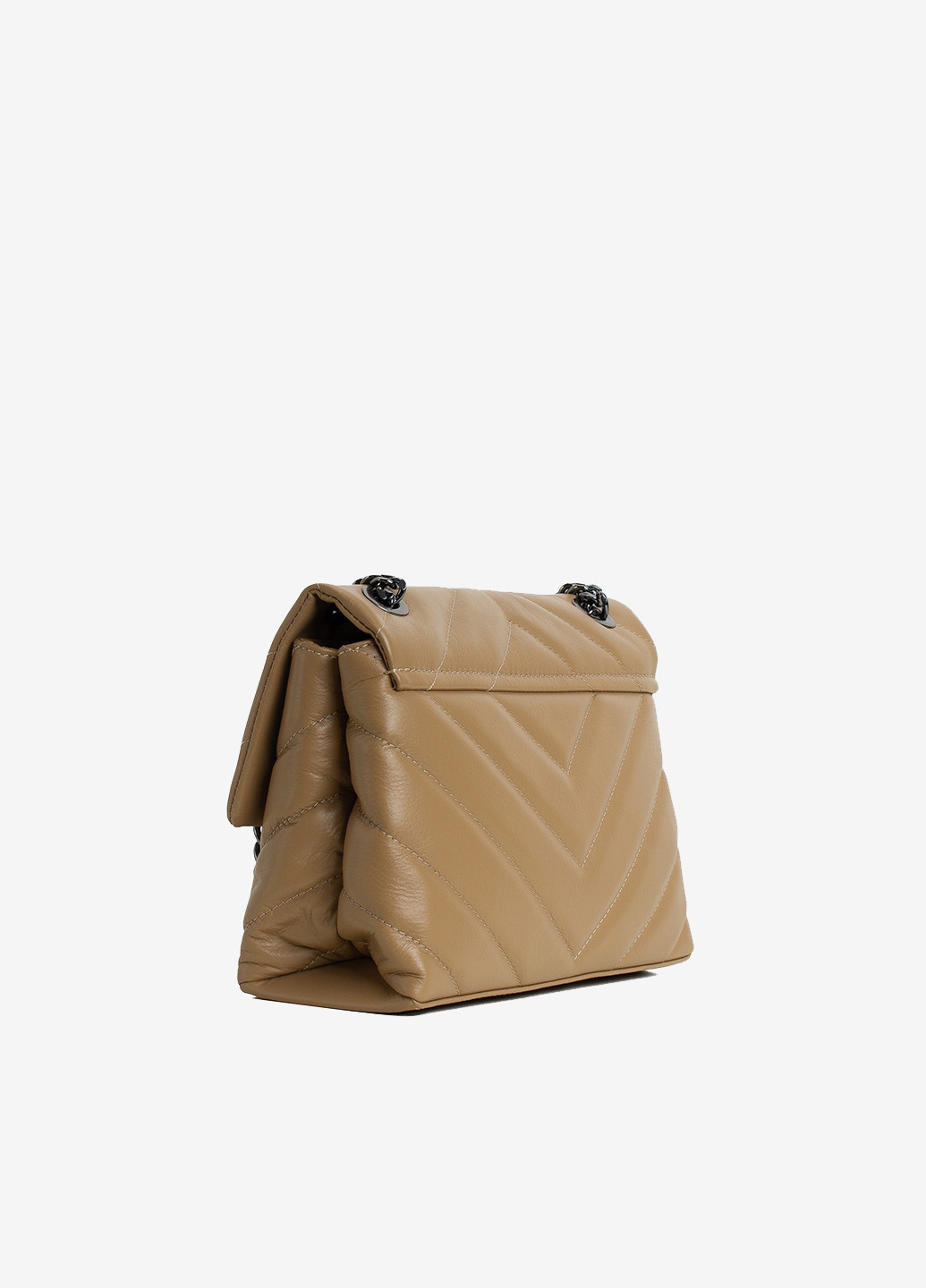 Сумка женская кожаная на цепочках кросс-боди средняя Сrossbody Nappa Regina Notte (250464712)