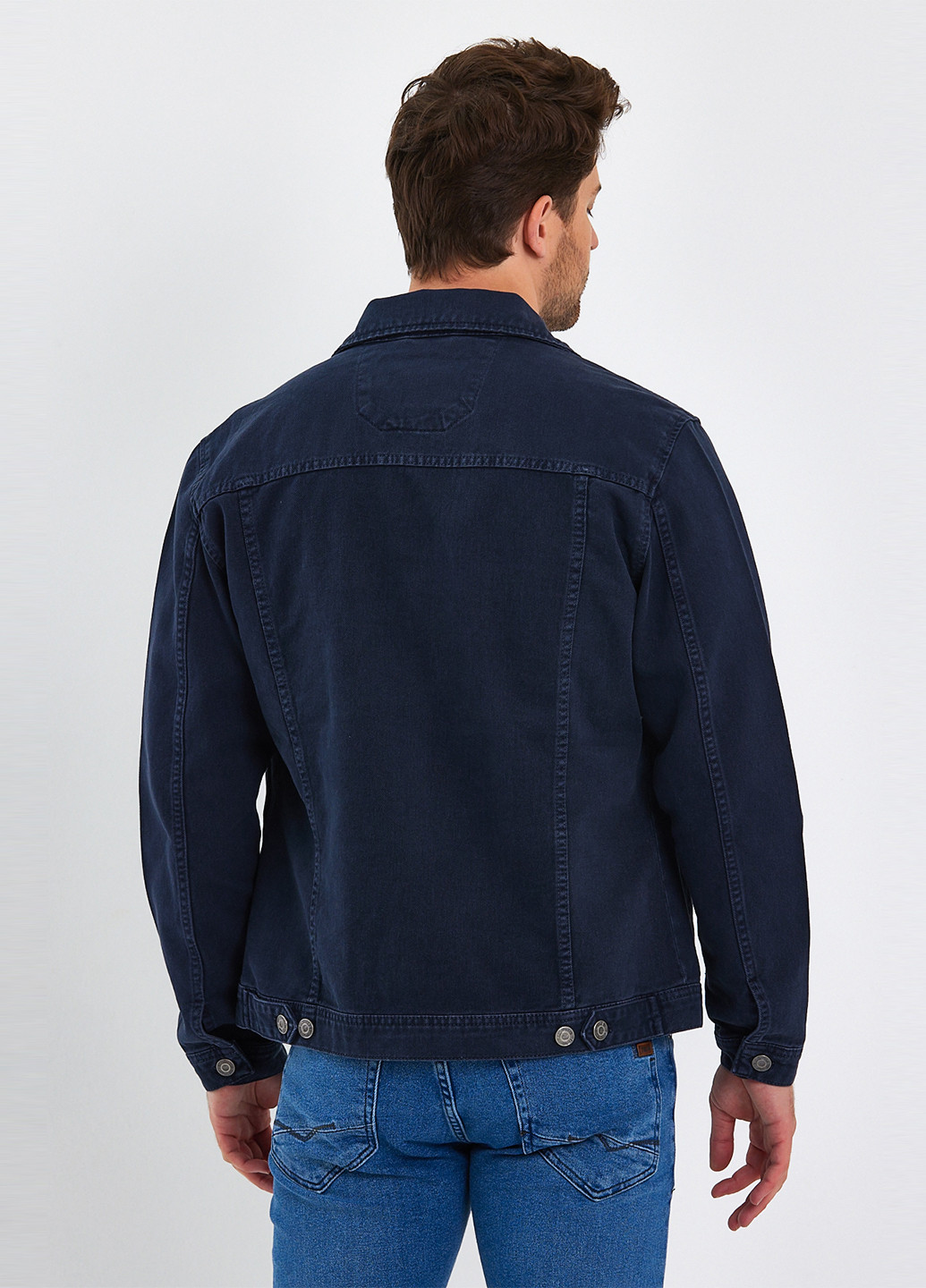 Серо-синяя демисезонная куртка Trend Collection