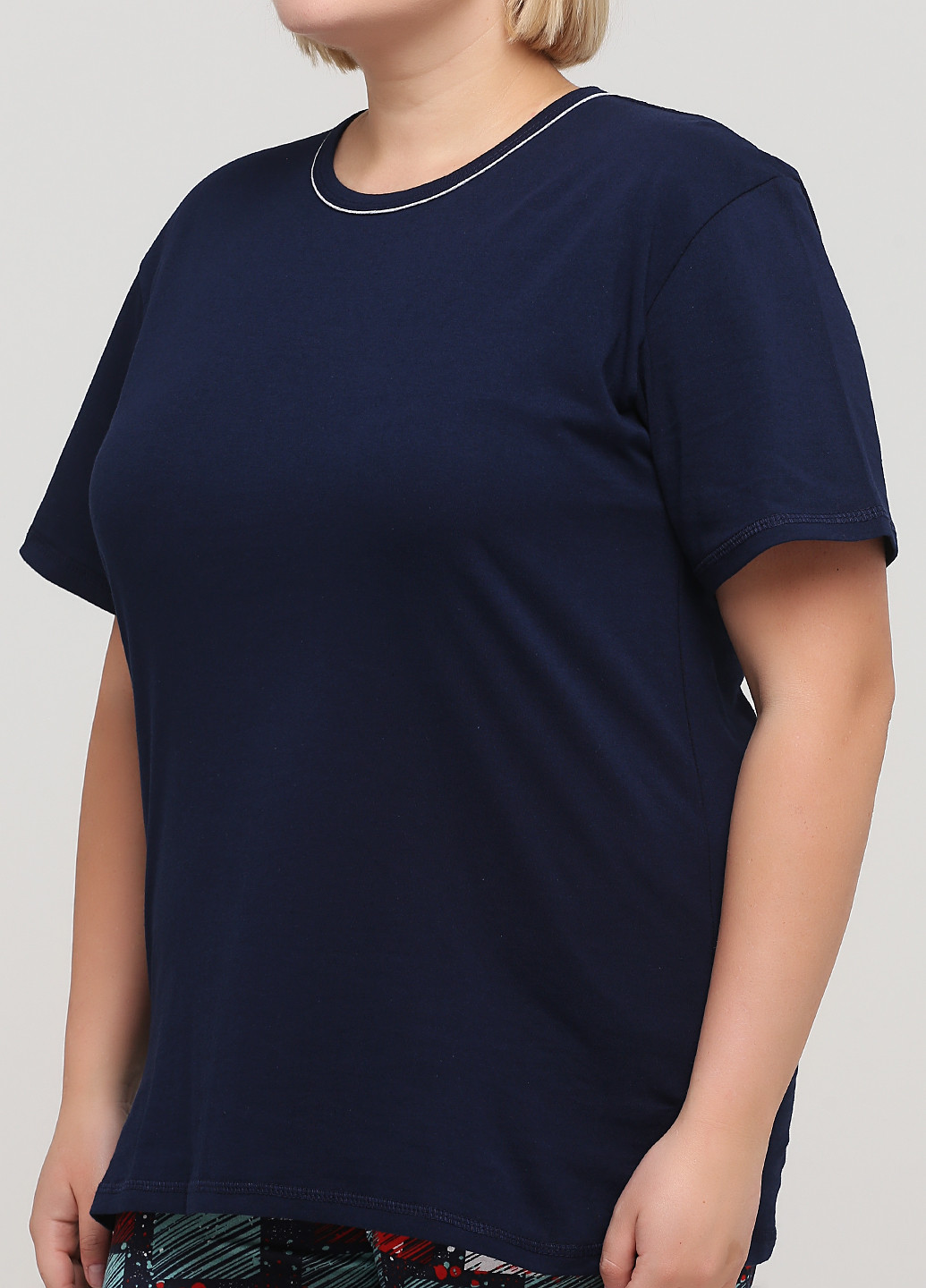 Синя всесезон піжама (футболка, шорти) футболка + шорти Трикомир