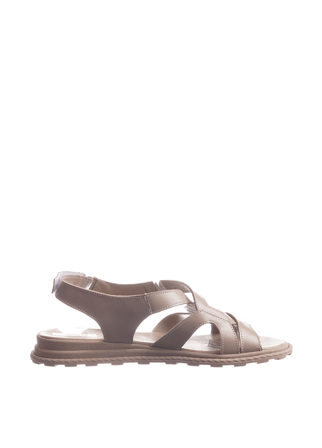 Кофейные босоножки Alisa Gold с ремешком