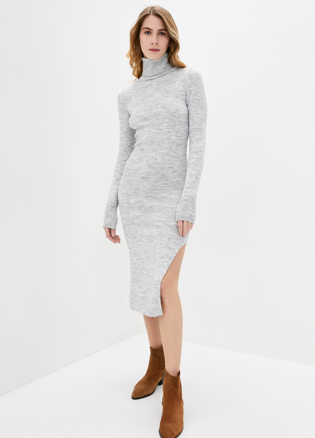 Світло-сіра кежуал сукня Sewel однотонна