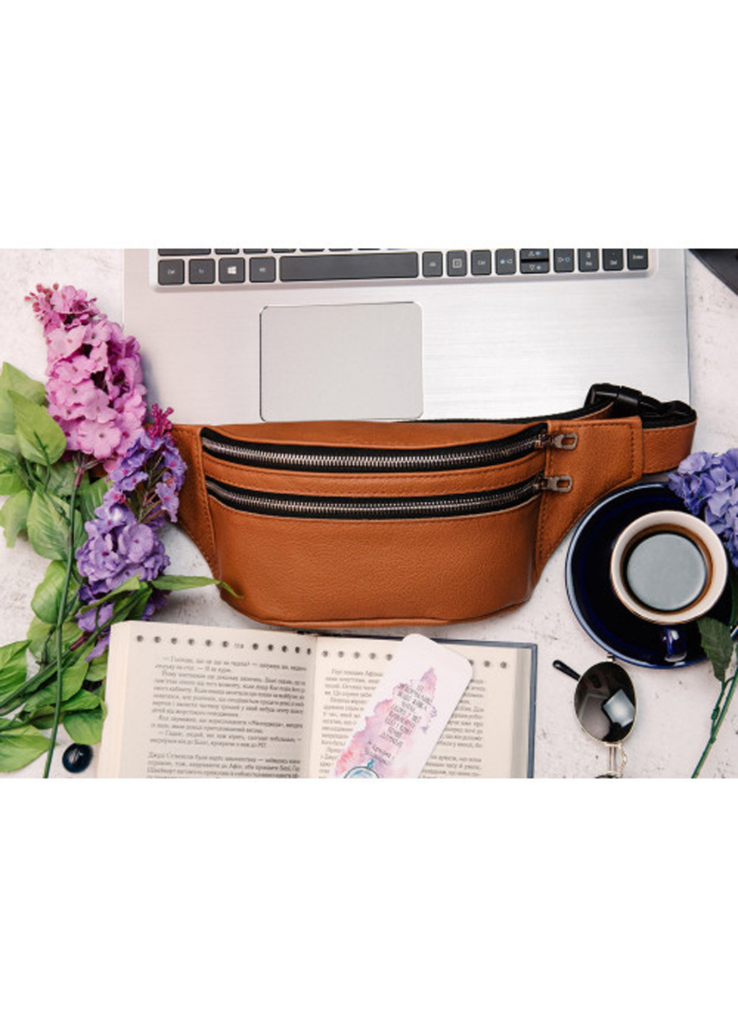 Жіноча сумка на пояс (бананка) 30,5х14 см Sambag (210476281)