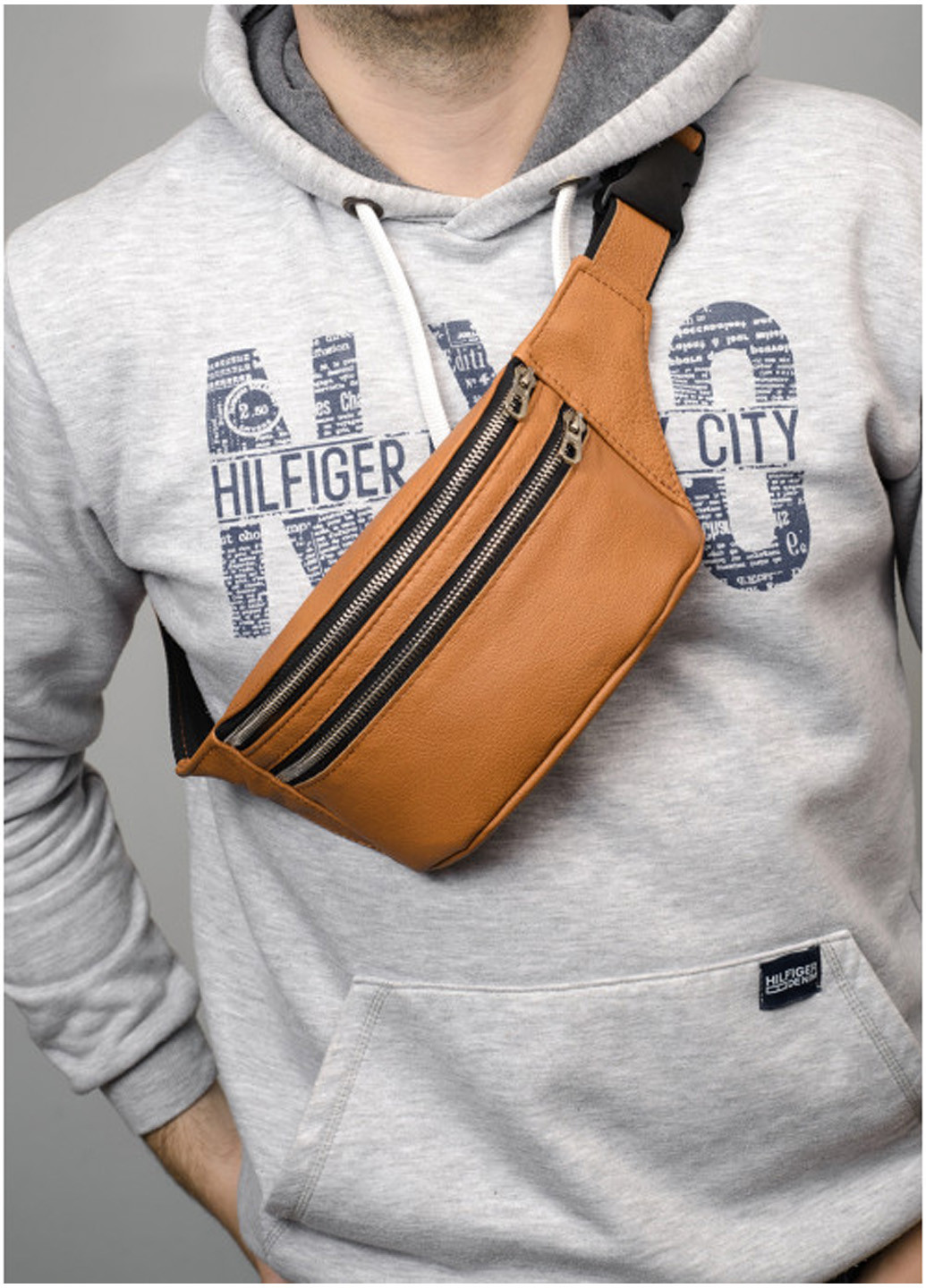 Жіноча сумка на пояс (бананка) 30,5х14 см Sambag (210476281)