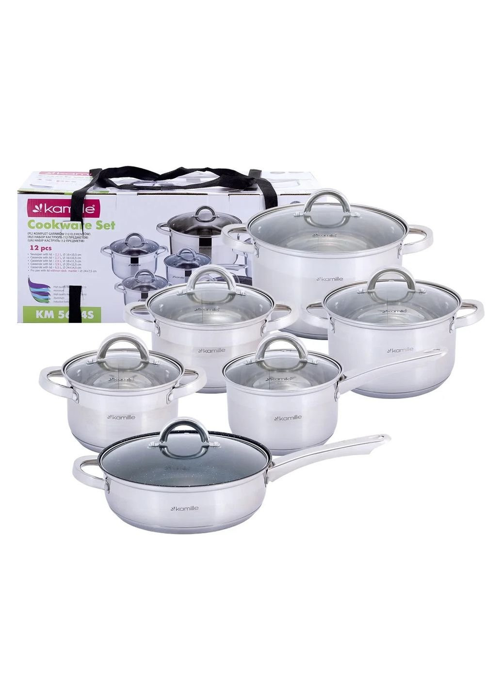 Набір посуду KM-5634S 12 предметів Kamille (253624933)
