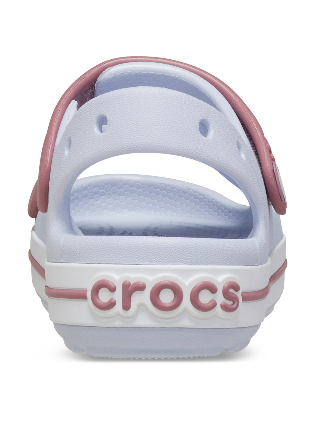 Голубые кэжуал сандалии Crocs на липучке