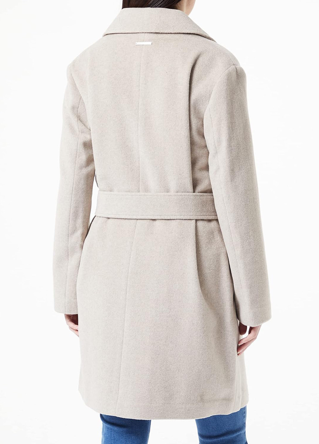 Бежеве демісезонне Пальто двобортне Armani Exchange