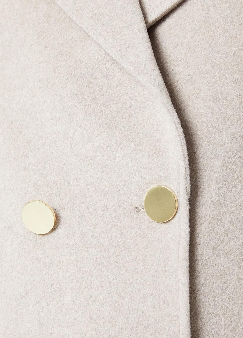 Бежеве демісезонне Пальто двобортне Armani Exchange