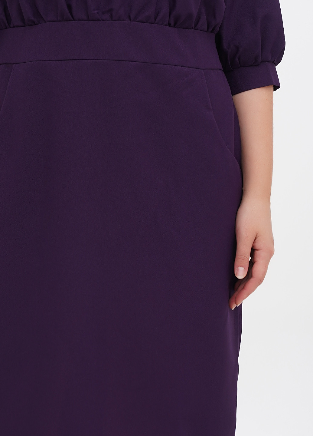 Фиолетовое кэжуал платье Rebecca Tatti однотонное