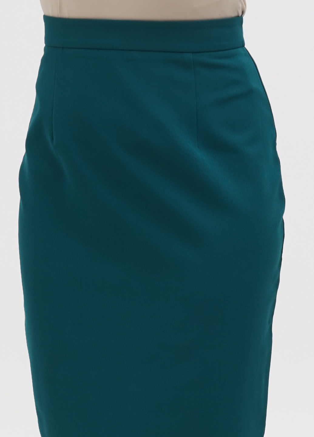 Темно-зеленая кэжуал однотонная юбка Rebecca Tatti карандаш