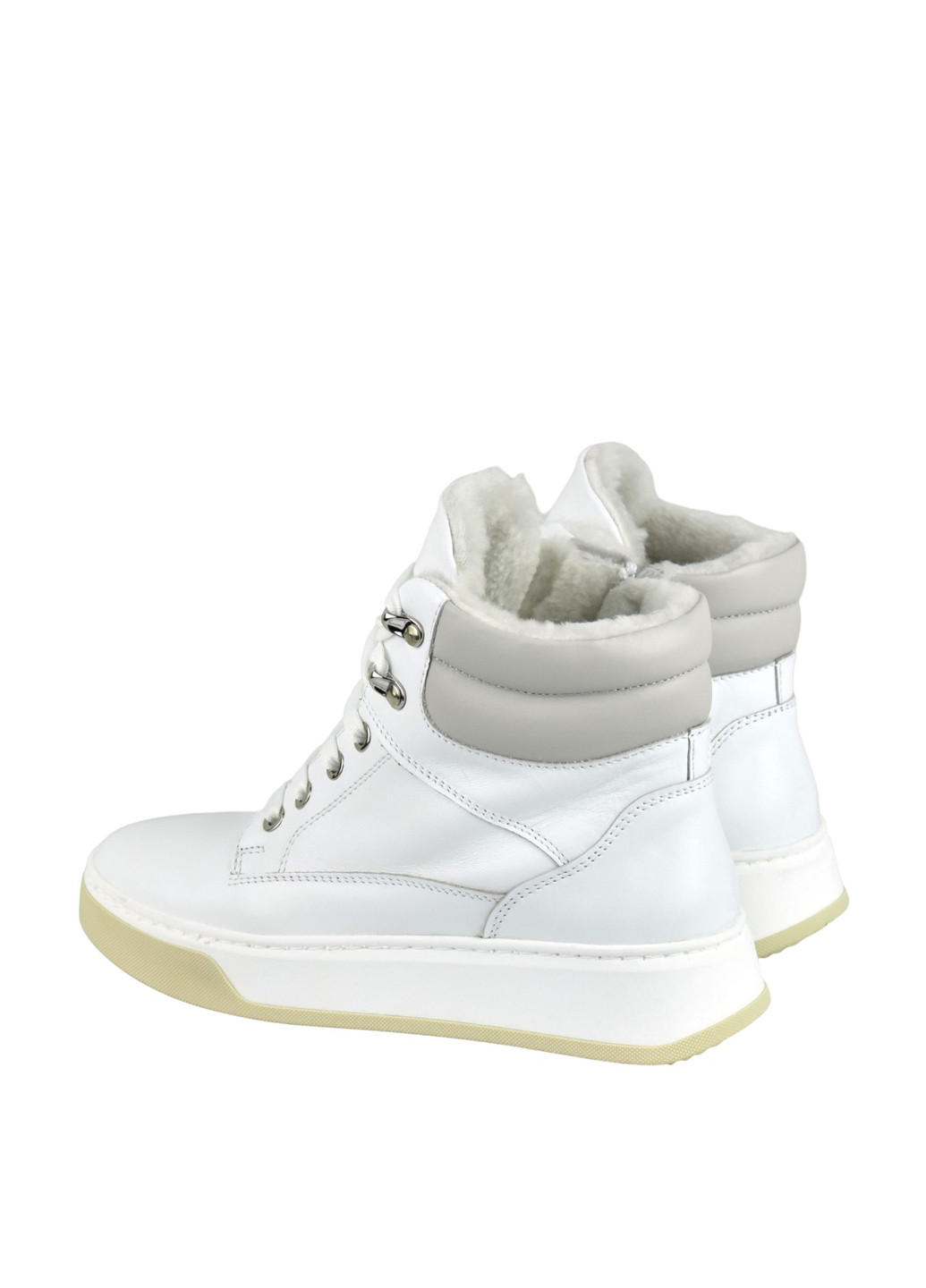 Зимние ботинки сникерсы Blizzarini с белой подошвой