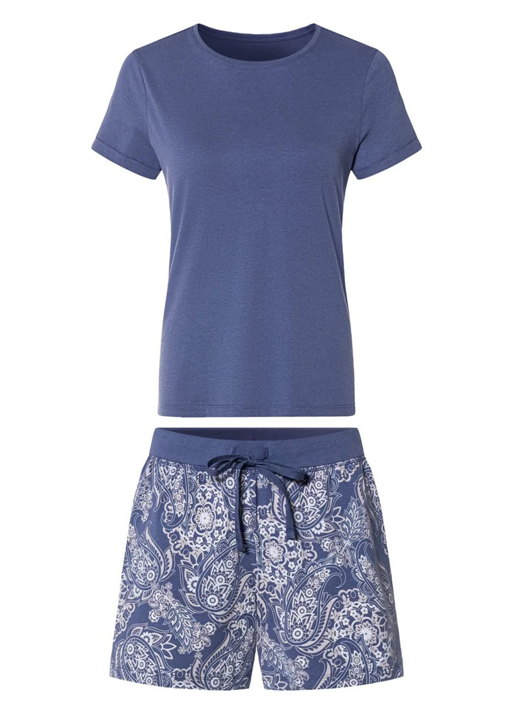 Темно-фиолетовая всесезон пижама (футболка, шорты) футболка + шорты Esmara