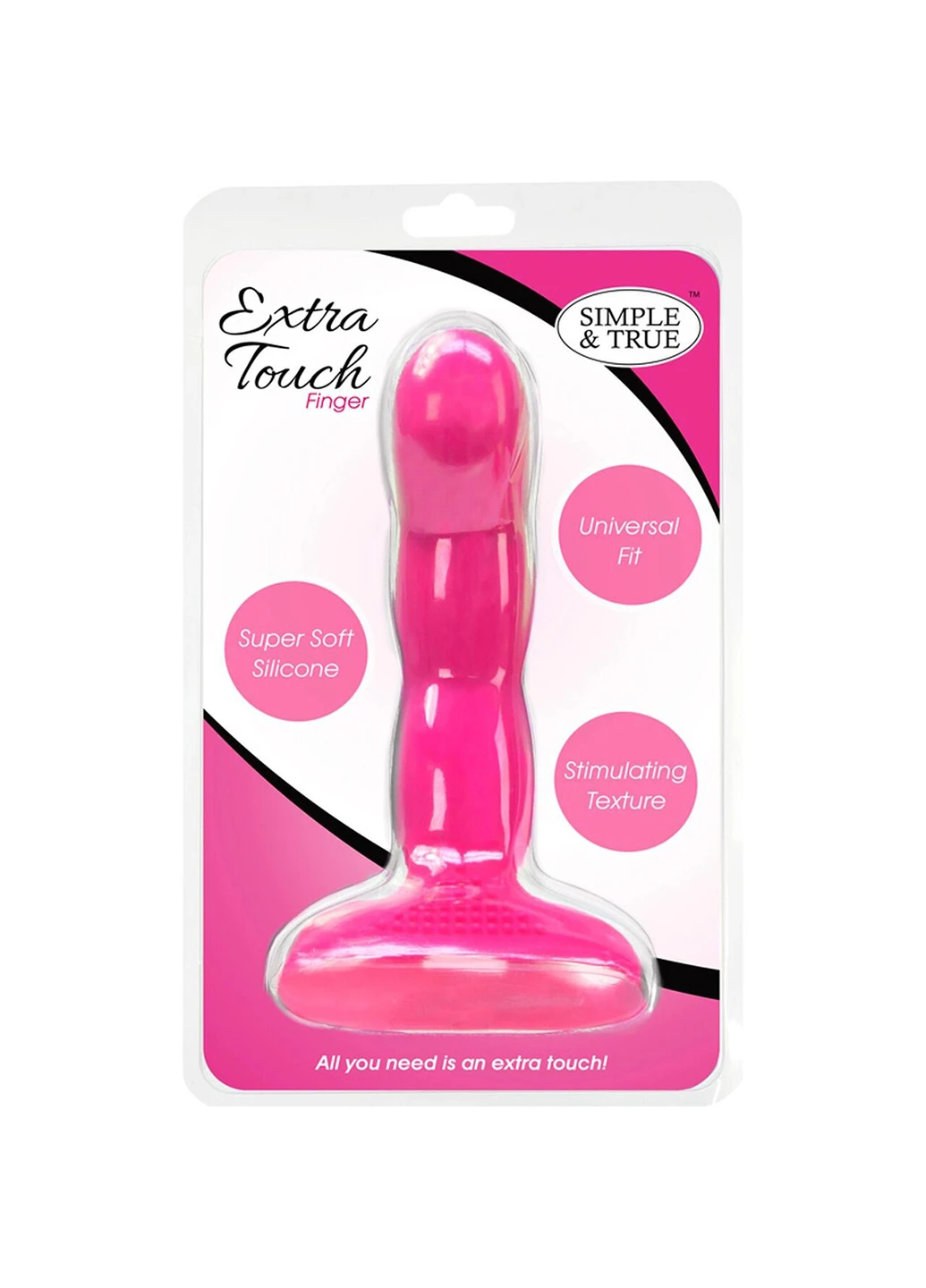 Насадка на палец Simple&True Extra Touch Finger Dong Pink PowerBullet (254151750)