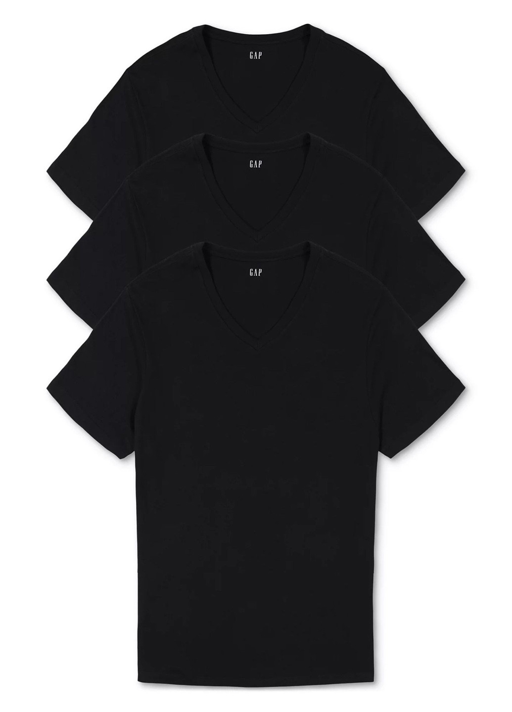 Чорна футболка (3 шт.) Gap