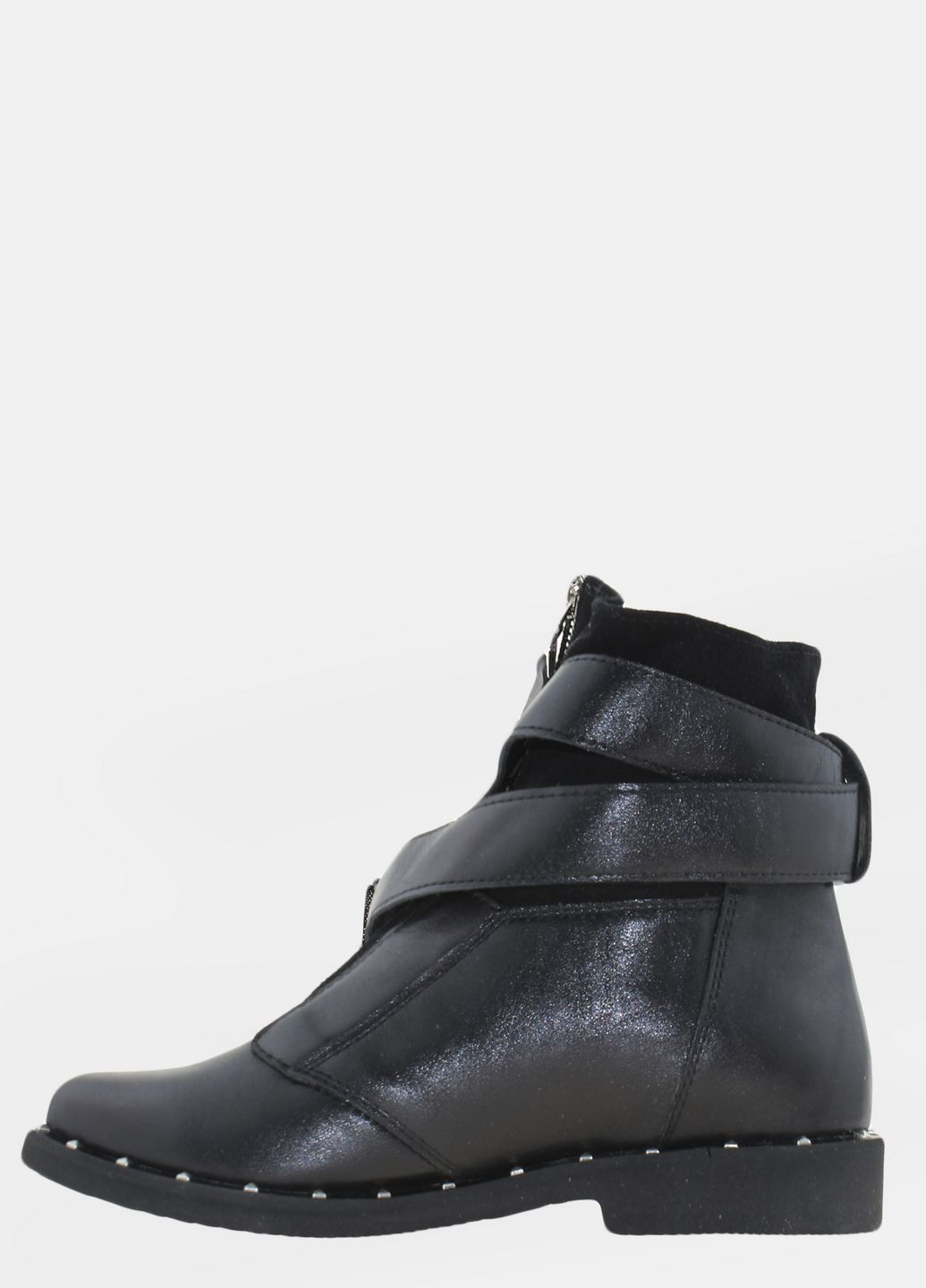 Осенние ботинки r1263 черный Prellesta из натуральной замши