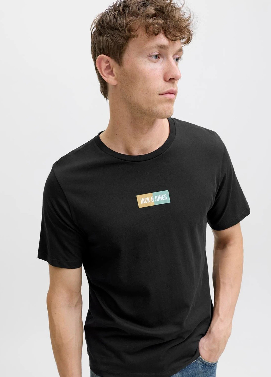 Чорна футболка Jack & Jones