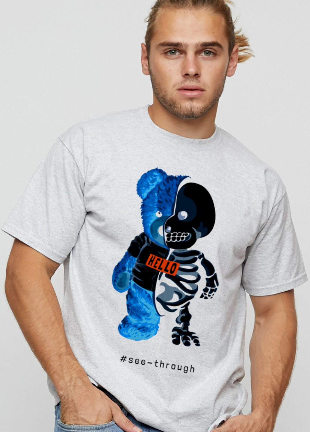 Сіра футболка чоловіча basic YAPPI