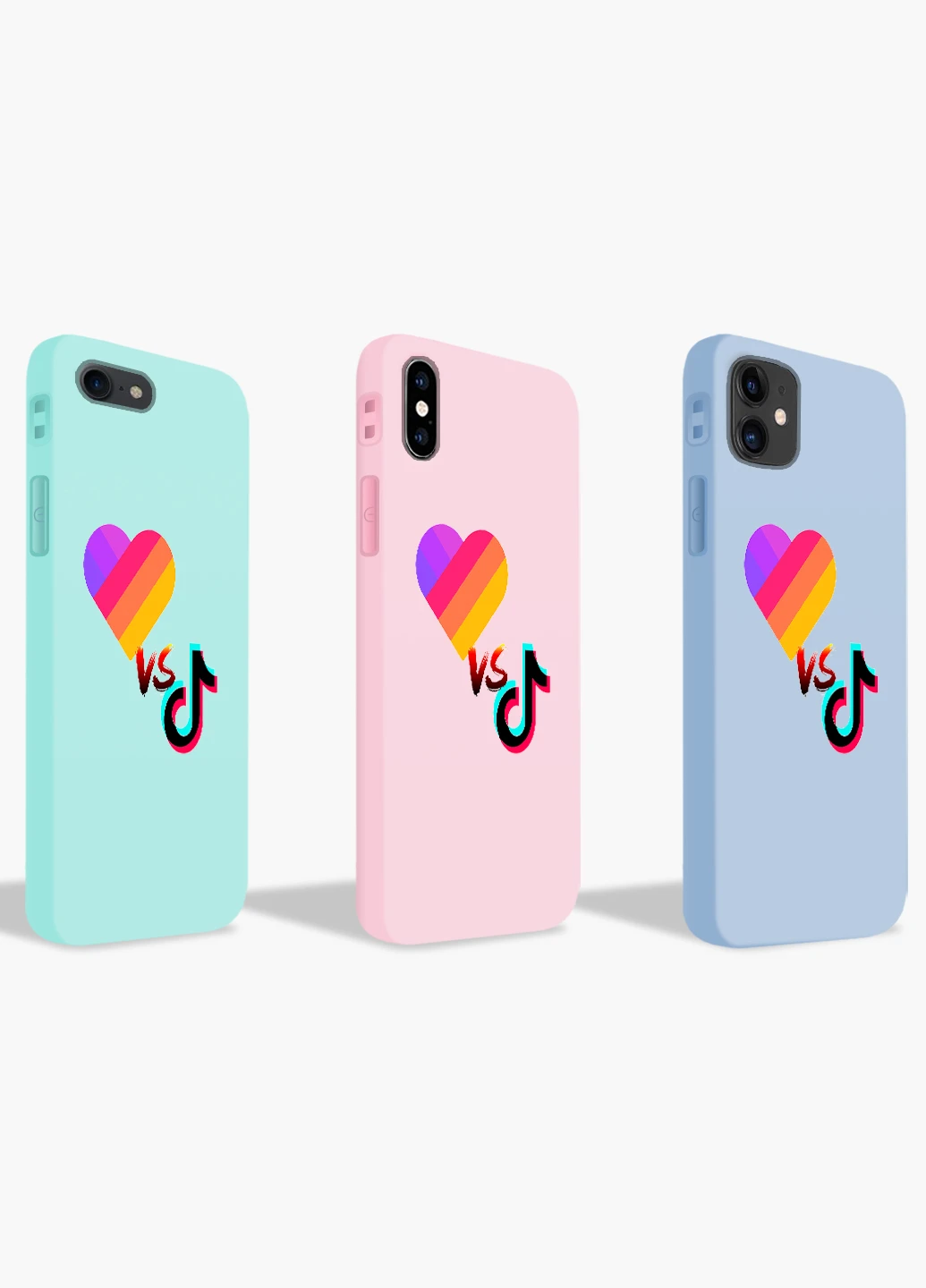 Чохол силіконовий Apple Iphone 11 ТікТок и Лайк (TikTok and Likee) Білий (9230-1387) MobiPrint (219504846)