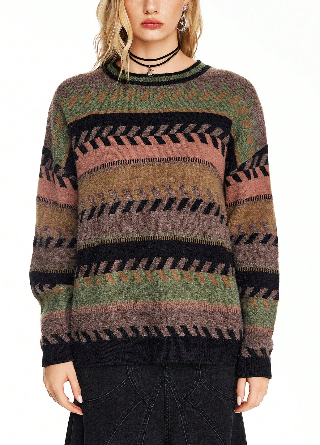 Комбінований демісезонний джемпер джемпер SHEIN