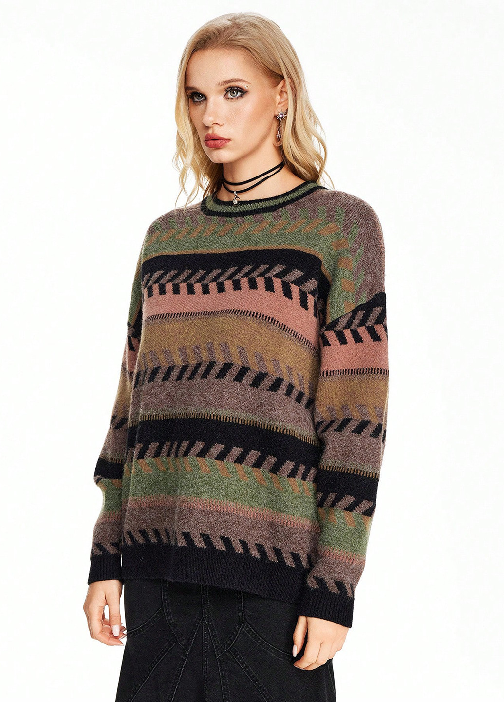 Комбінований демісезонний джемпер джемпер SHEIN