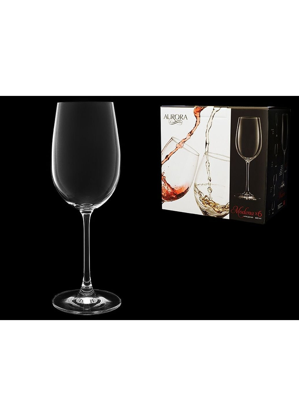 Набор бокалов для вина 440 мл 6 шт Modena 3276/0/440 Aurora (253626147)