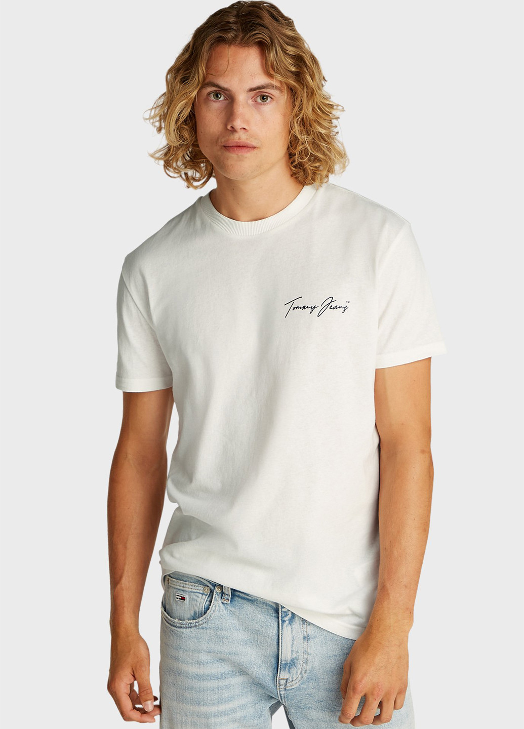 Біла футболка Tommy Jeans