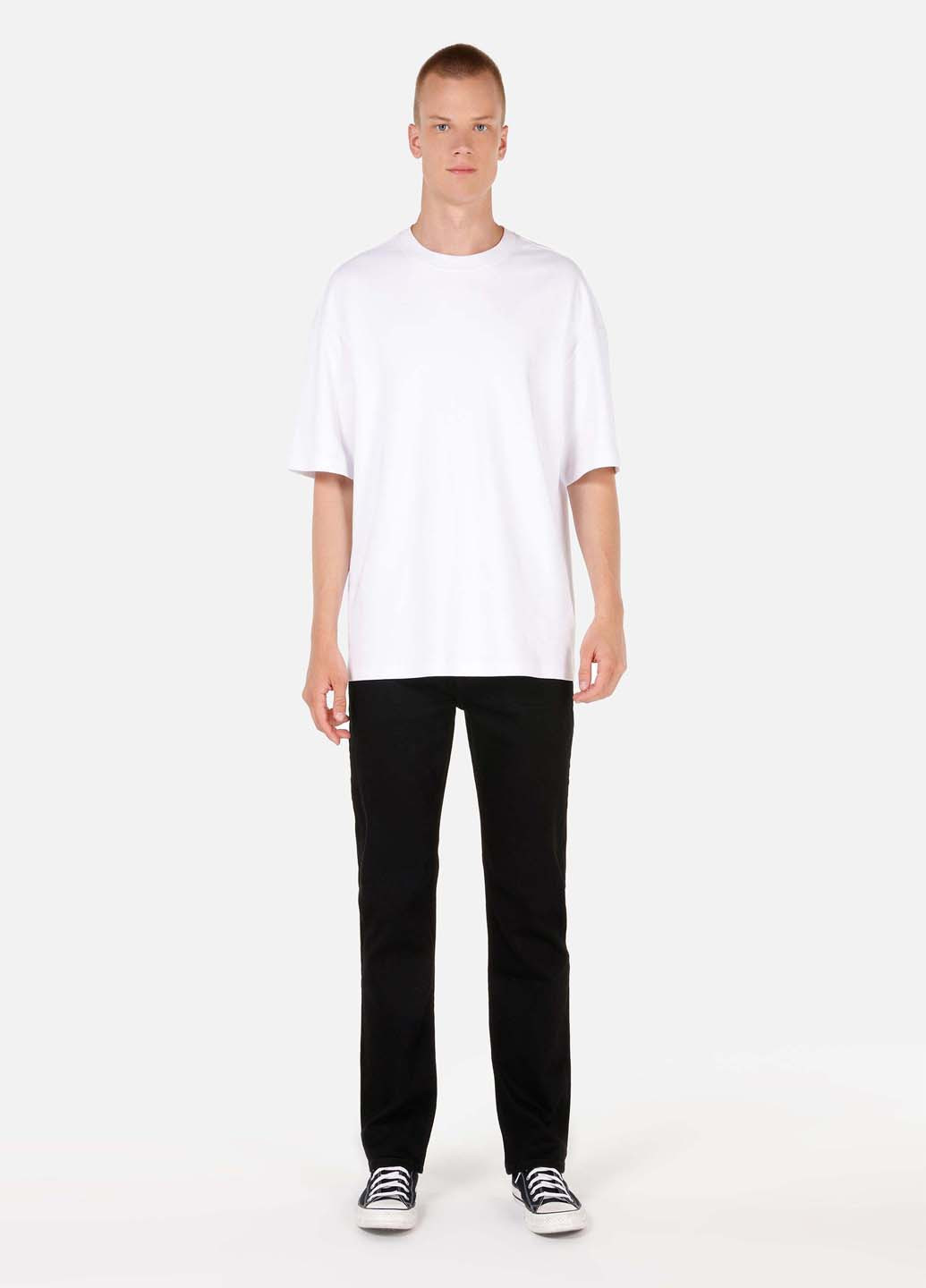 Черные демисезонные регюлар фит джинсы Colin's