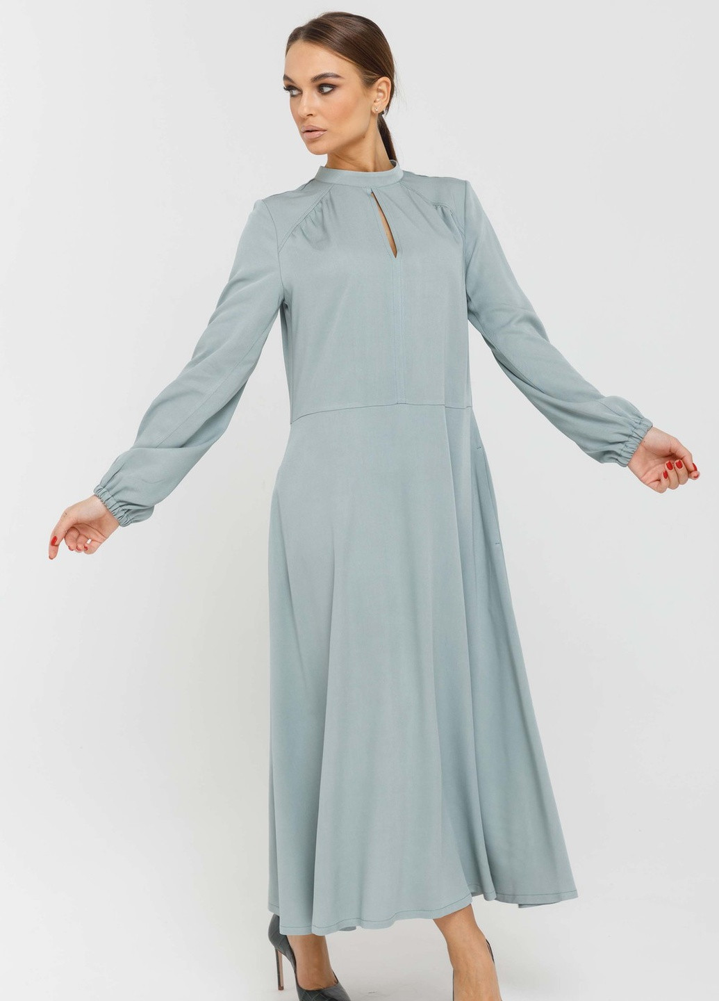 Блакитна кежуал сукня Ри Мари однотонна