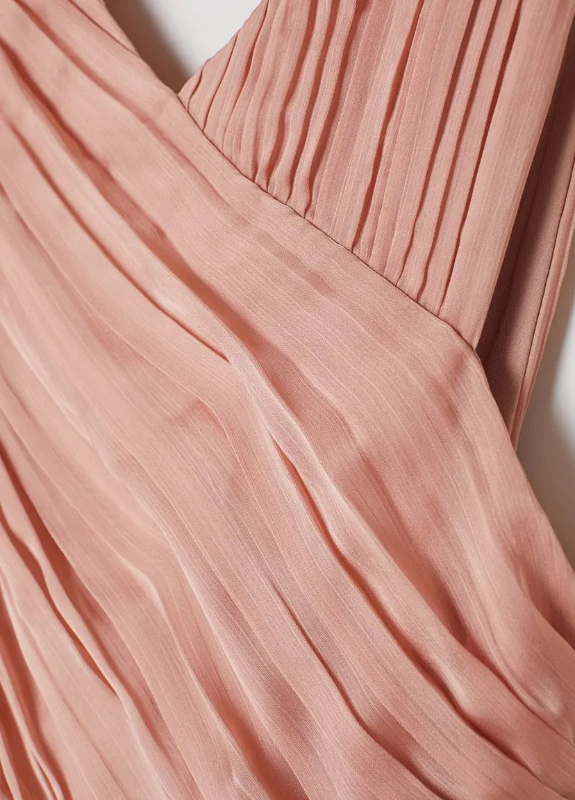 Лососева кежуал сукня H&M однотонна