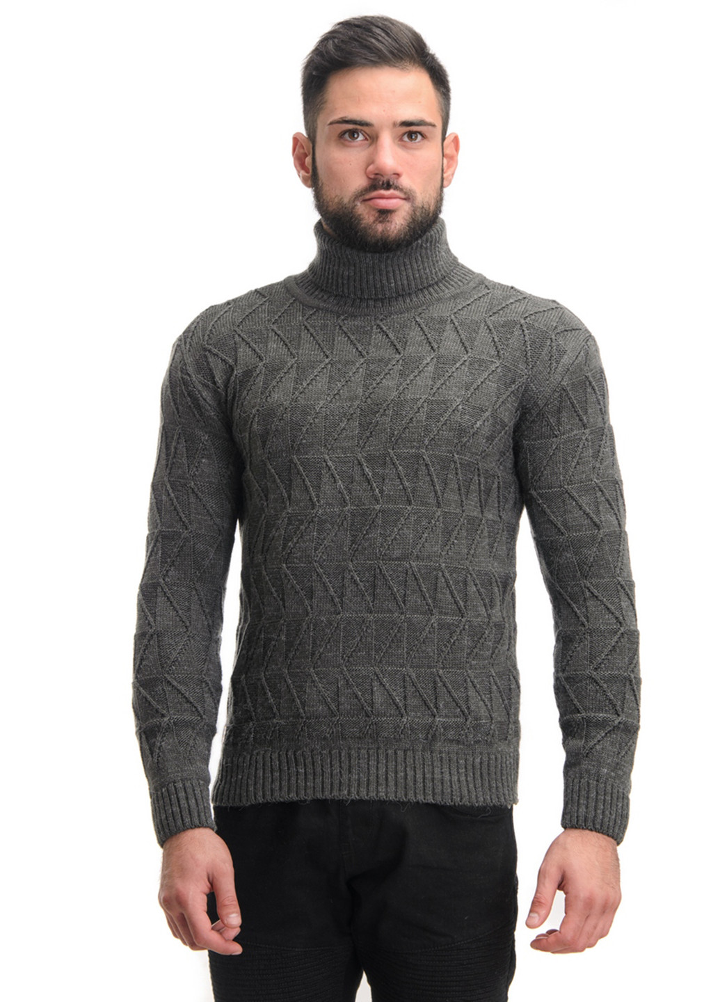 Темно-сірий демісезонний свитер SVTR