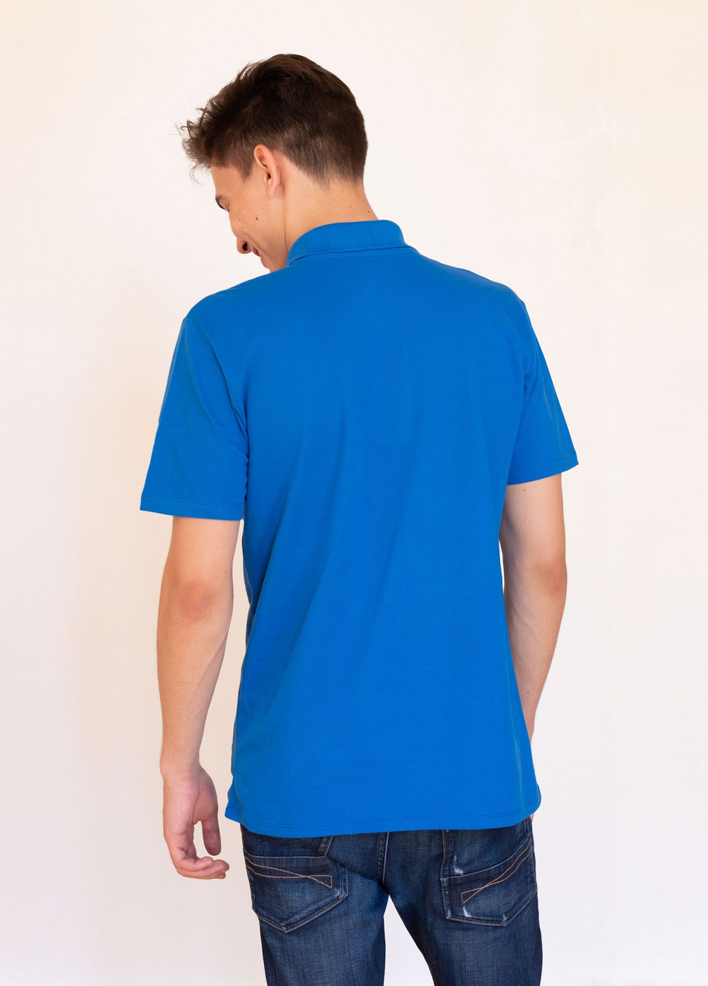 Синяя футболка-футболка поло для мужчин Наталюкс