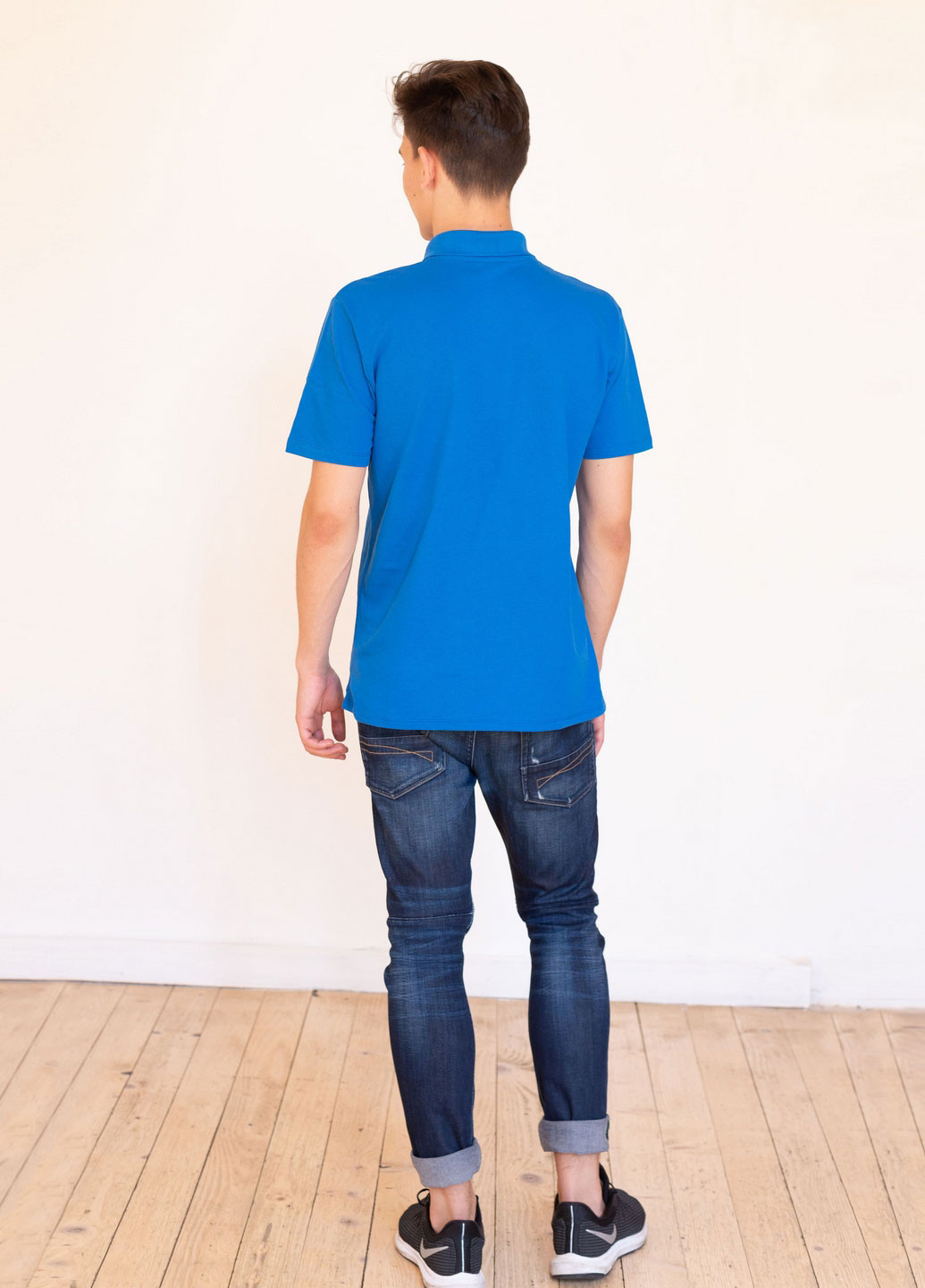 Синяя футболка-футболка поло для мужчин Наталюкс