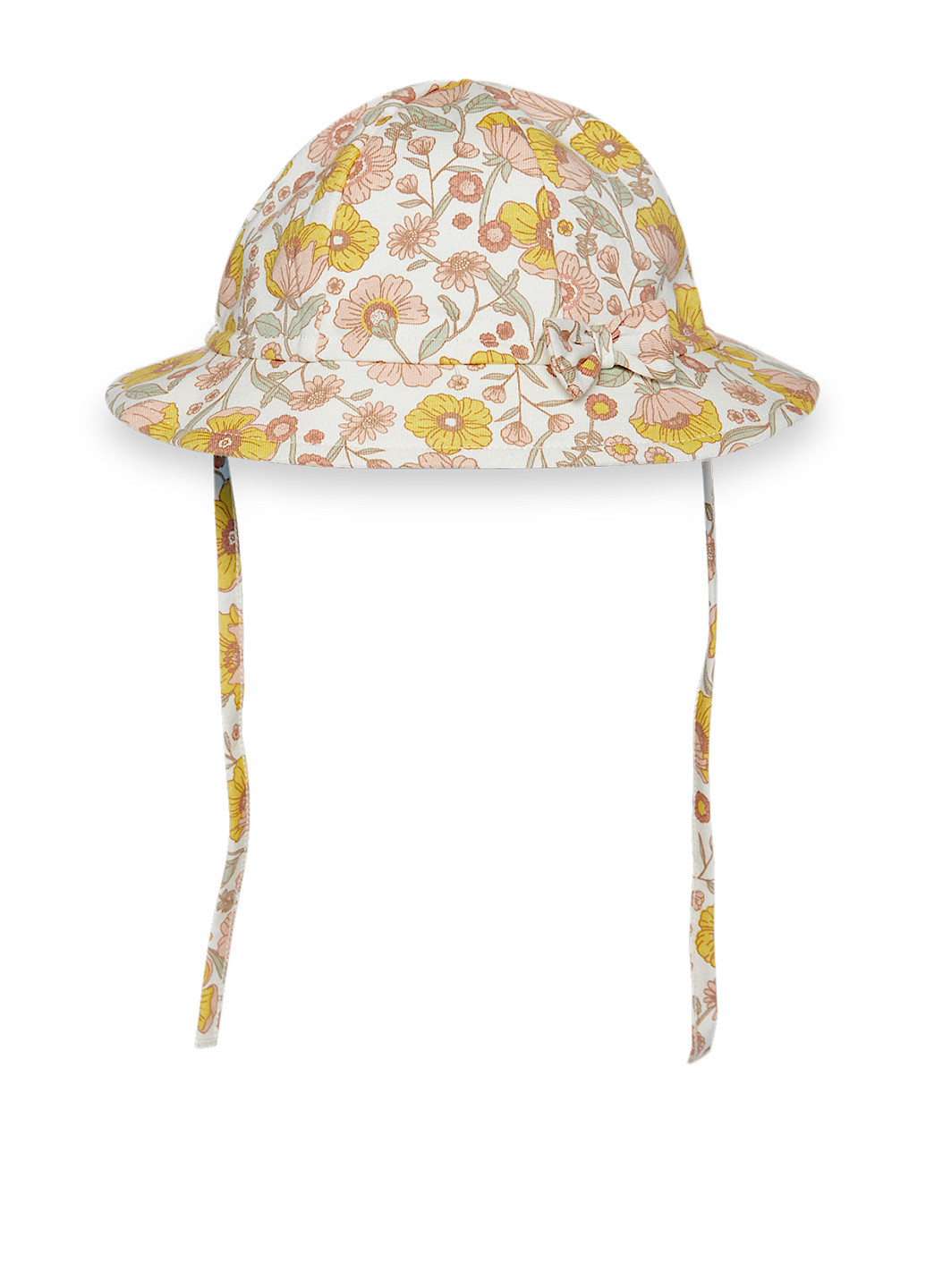 Желтый летний комплект (туника, шорты, панама) C&A