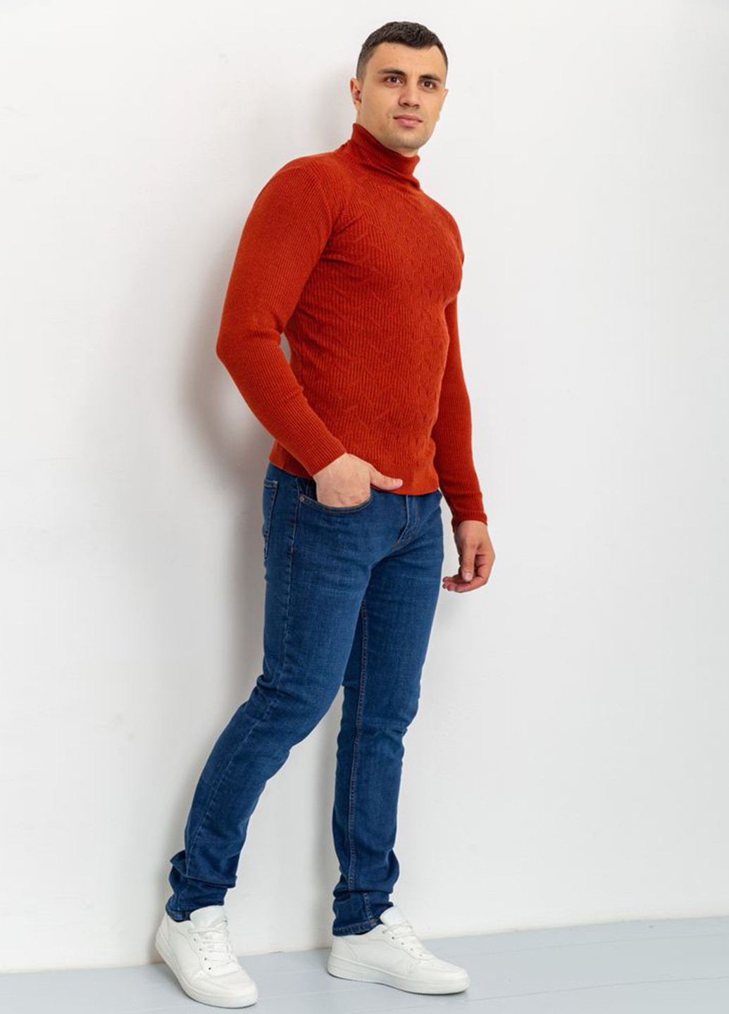 Терракотовый демисезонный свитер Ager