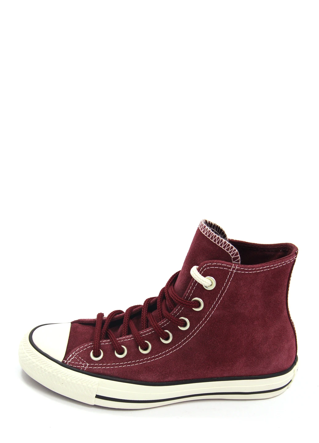 Бордові жіночі кеди chuck taylor all star suede high top Converse