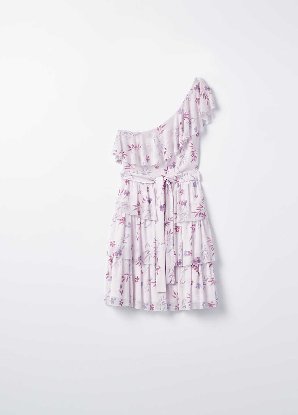 Білий кежуал сукня на одне плече Mohito з квітковим принтом