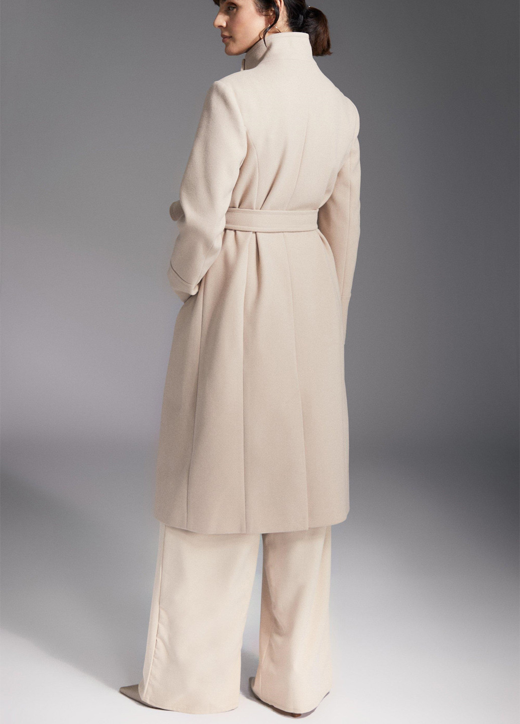 Світло-бежеве демісезонне Пальто однобортне Principles