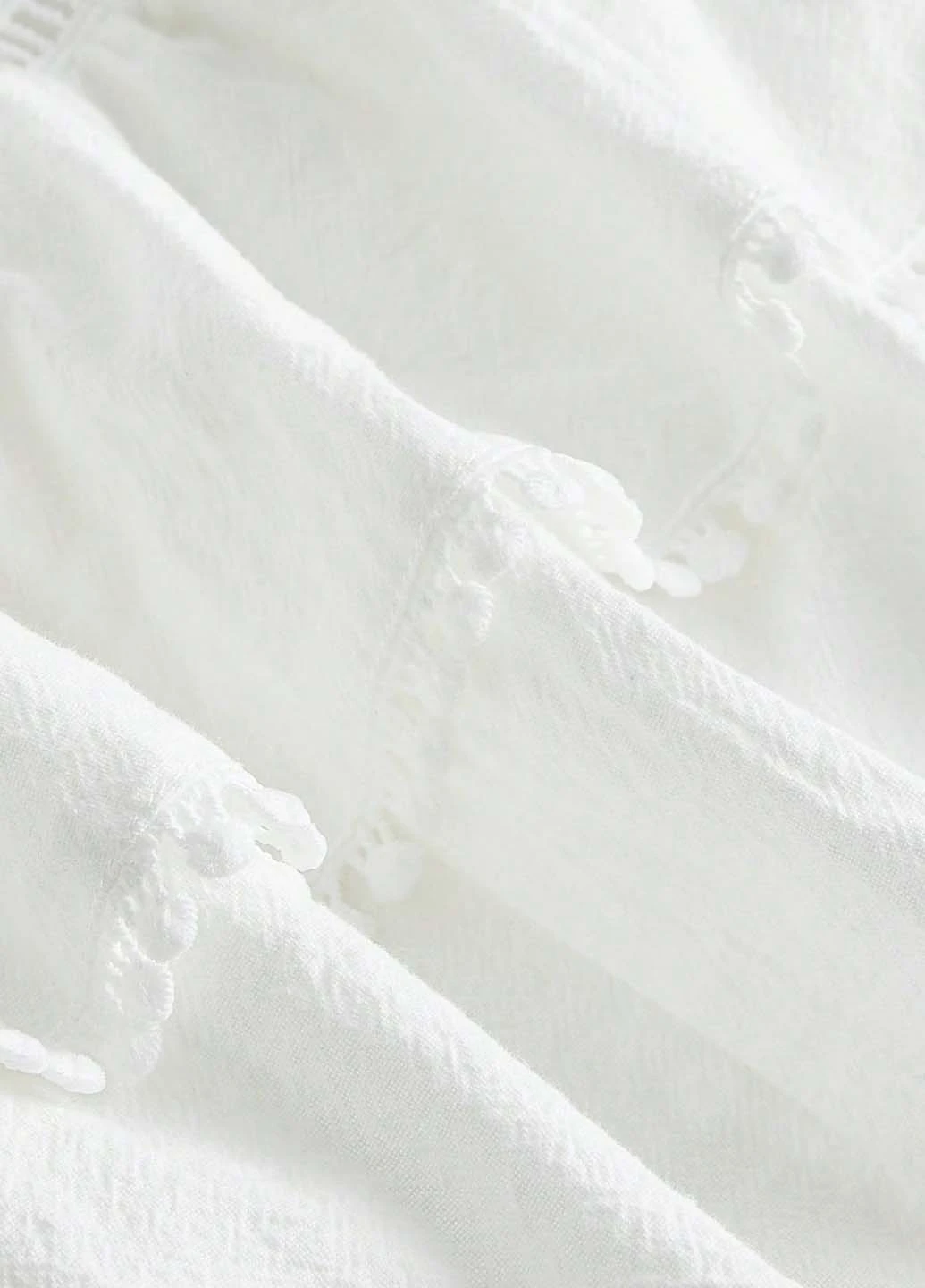 Белая кэжуал однотонная юбка SHEIN клешированная