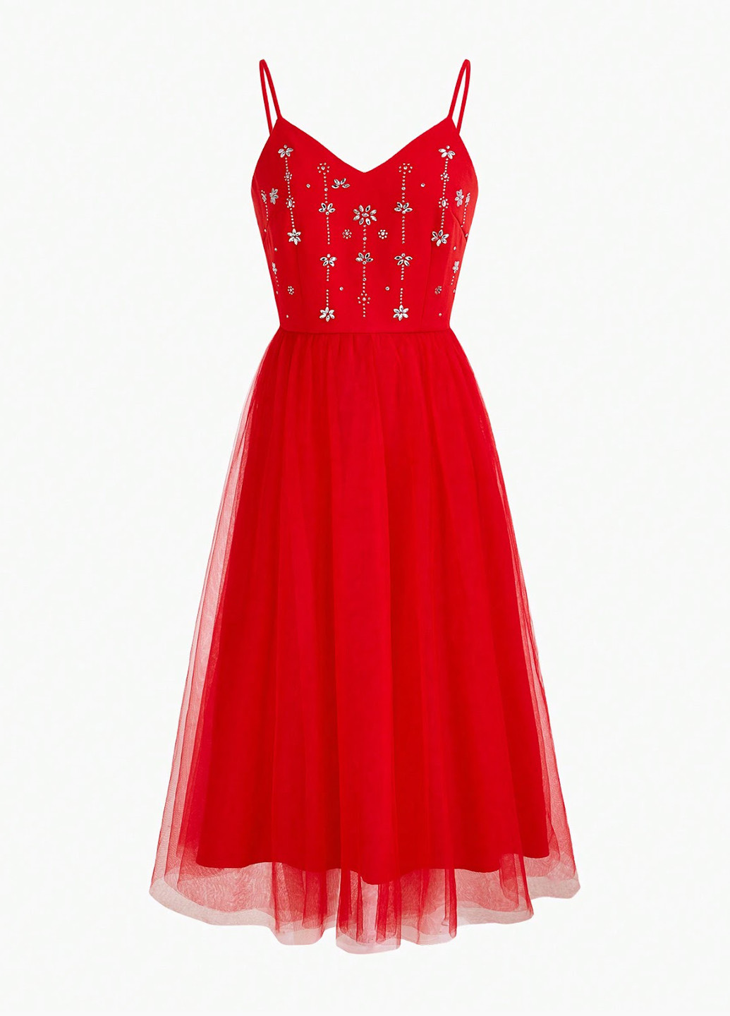 Червона святковий сукня пачка SHEIN однотонна